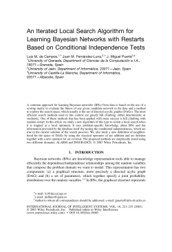 An iterated local search algorithm for learning Bayesian networks