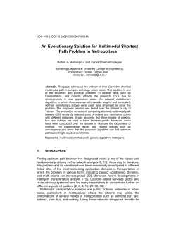 An Evolutionary Solution for Multimodal Shortest Path Problem in