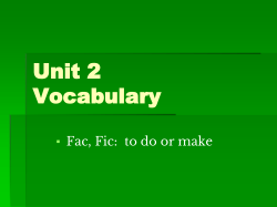 Unit 2 Vocabulary