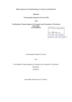 Memorandum of Understanding