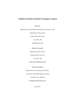 Pricing Decision Making Units - School of Economics and Finance