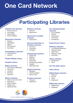 One Card Network - City of Salisbury