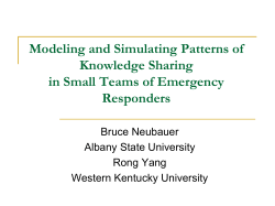 Modeling and Simulating Patterns of Knowledge