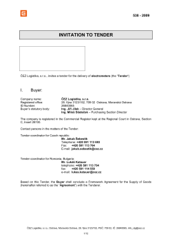 invitation to tender