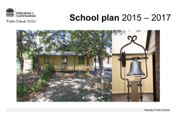 School plan - Narellan Public School