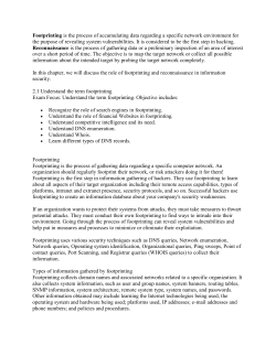 Footprinting and Reconnaisance