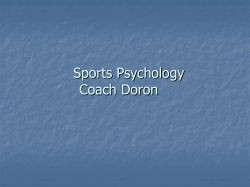 Introduction to Sports Psychology
