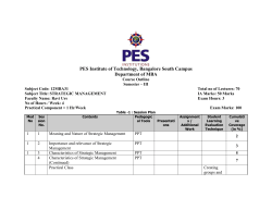 PES School Of Engineering
