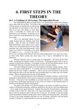 CHAP04 First Steps in Group Theory