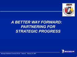 Partnering For Strategic Progress