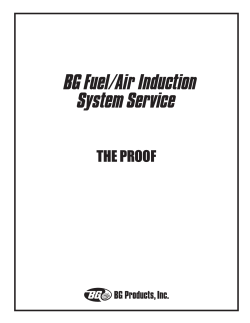Fuel Air Induction Proof