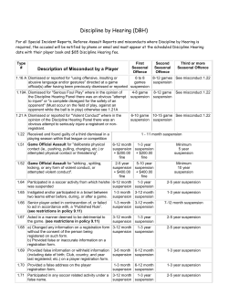 Discipline by Hearing (DBH)