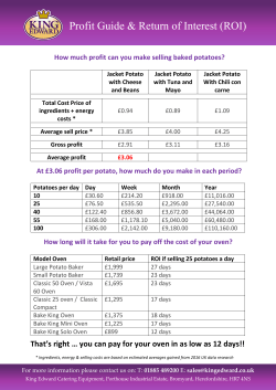 Profit guide and Return of Investment (PDF 493 Kb)