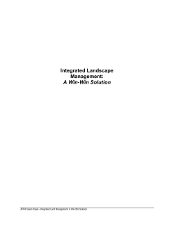 Integrated Landscape Management: A Win-Win Solution