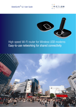 High speed Wi-Fi router for Wireless USB modems Easy-to