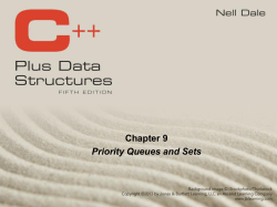 Priority Queue and Sets