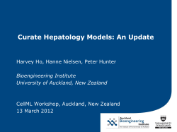 Curating Hepatology models presentation by Harvey Ho