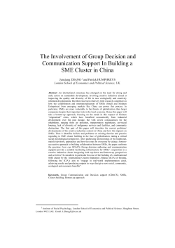 The Involvement of Group Decision and