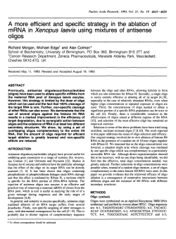 A more efficient and specific strategy in the ablation of mRNA in