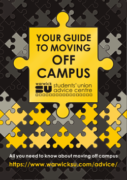 Moving Off Campus