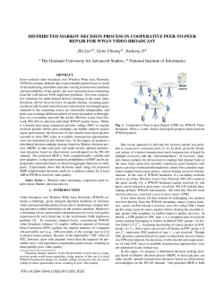 Distributed Markov Decision Process in Cooperative Peer-to