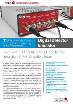 Digital Detector Emulator - CAEN