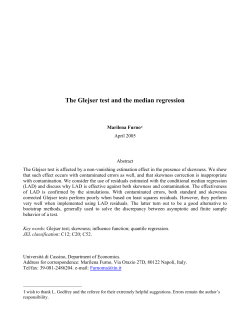 On the robustness of the Glejser test