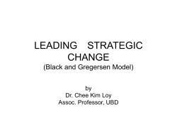 leading strategic change