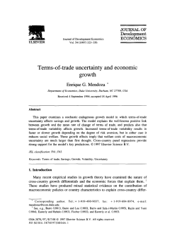 Terms-of-trade uncertainty and economic growth