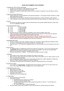 B GRADE RULE SUMMARY