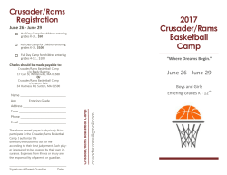 2017 Crusader/Rams Basketball Camp