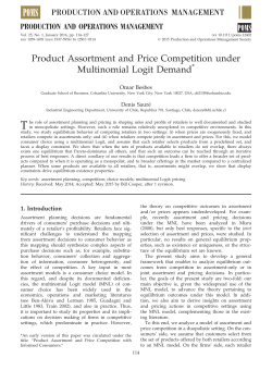 Product Assortment and Price Competition under Multinomial Logit