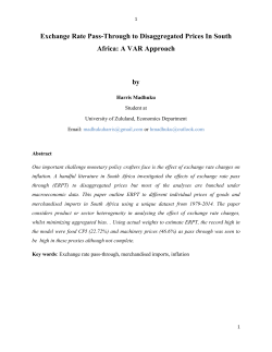 Monetary policy and ERPT