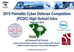 - Palmetto Cyber Defense Competition