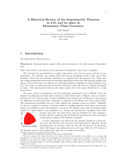 A Historical Review of the Isoperimetric Theorem in 2