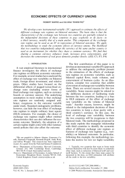 economic effects of currency unions