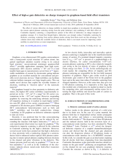 Effect of high- gate dielectrics on charge transport in graphene