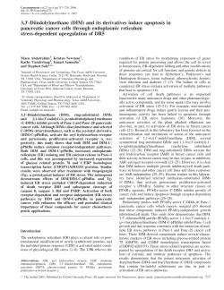 3,3 -Diindolylmethane (DIM) and its derivatives induce apoptosis in