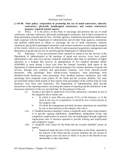NC General Statutes - Chapter 143 Article 3 1 Article 3. Purchases