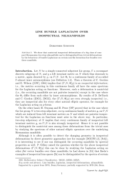 LINE BUNDLE LAPLACIANS OVER ISOSPECTRAL