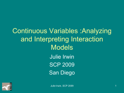 Analyzing and Interpreting Interaction Models