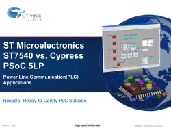 PSoC Solutions for MFi
