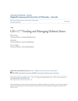 G93-1177 Feeding and Managing Holstein Steers