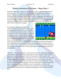 Hum07 &ndash; Creativity and Innovation &ndash; History