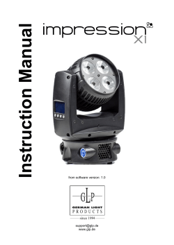 impression X1 Manual v1.0 EN