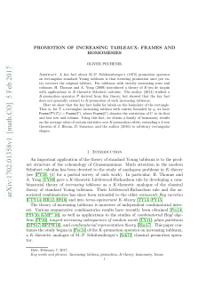 Promotion of increasing tableaux: frames and homomesies