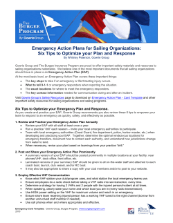 Emergency Action Plans for Sailing Organizations: Six Tips to
