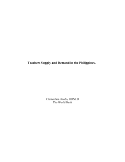 Teachers in the Philippines