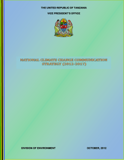Tanzania National Climate Change Communication Strategy