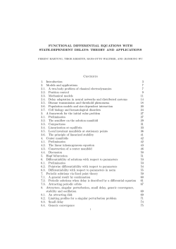 FUNCTIONAL DIFFERENTIAL EQUATIONS WITH STATE